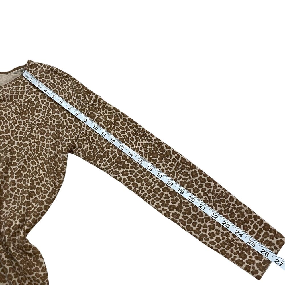 J. JILL Leopard Print Long Sleeve Lightweight Long sleeve Women's Size XS Casual - Picture 7 of 10